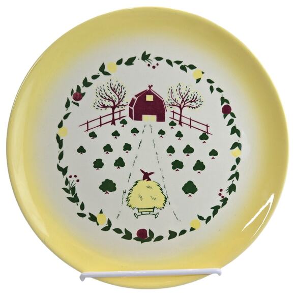 Brock Other - Brock of California | One Farm Scene Dinner Plate | Size 11 inches